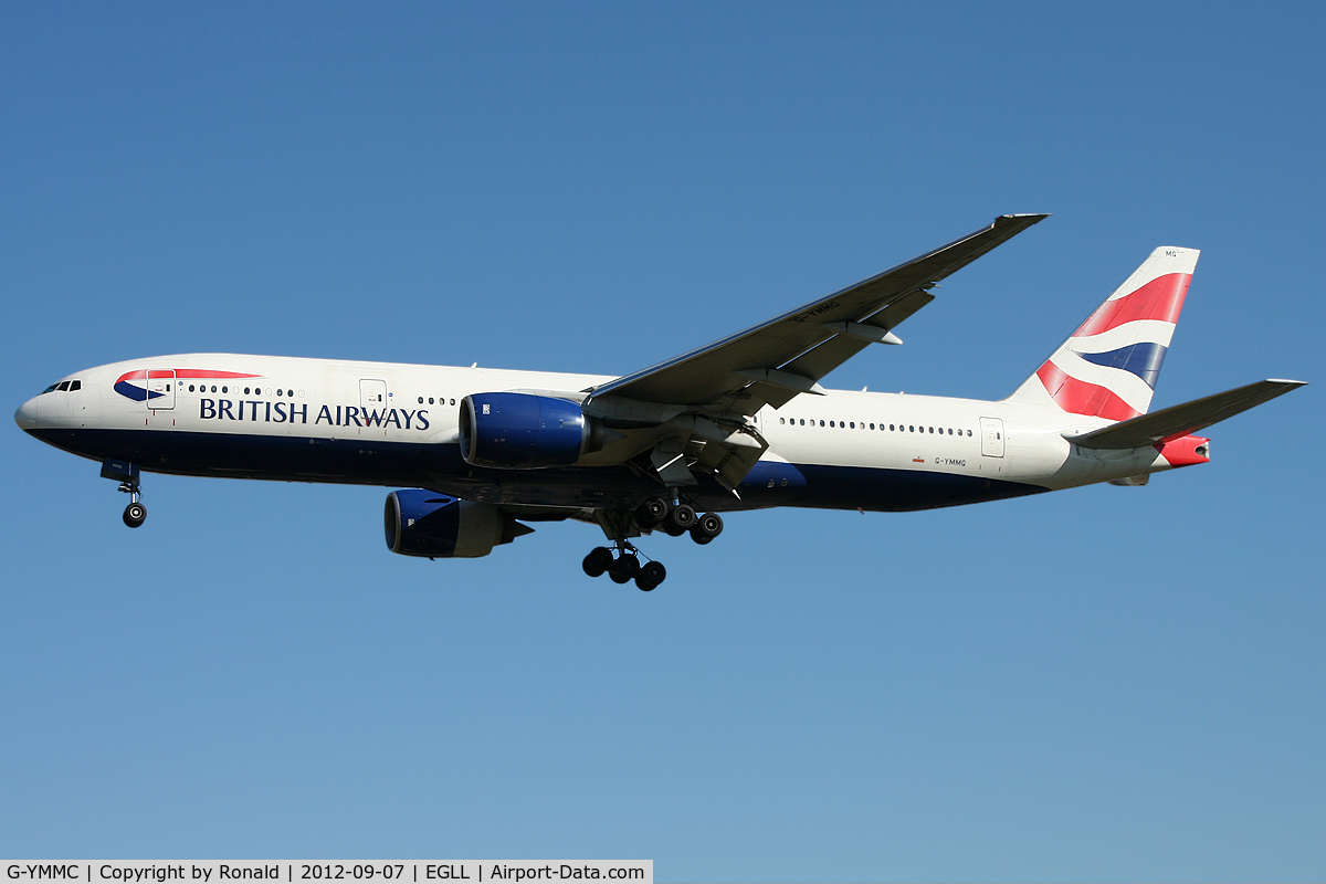 G-YMMC, 2000 Boeing 777-236 C/N 30304, at lhr