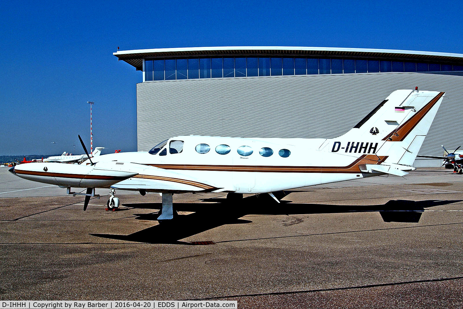 D-IHHH, 1973 Cessna 421B Golden Eagle C/N 421B-0512, D-IHHH   Cessna 421B Golden Eagle [421B-0512] Stuttgart~D 20/04/2016