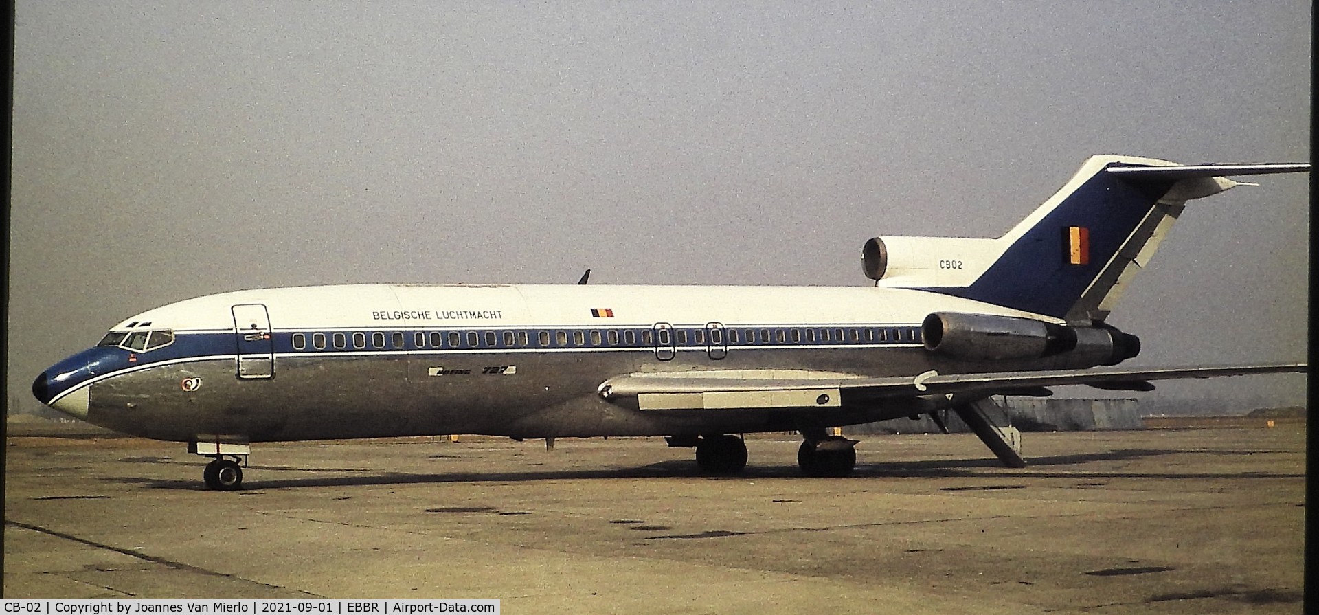 CB-02, 1967 Boeing 727-29C C/N 19403, Ex-sabena colors Scan slide
