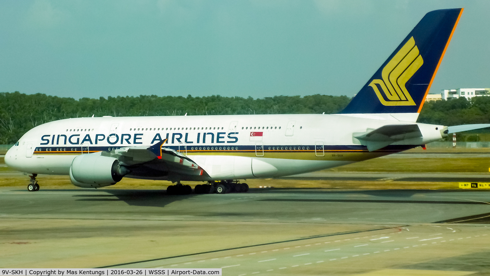 9V-SKH, 2008 Airbus A380-841 C/N 021, This photo were taken at Singapore