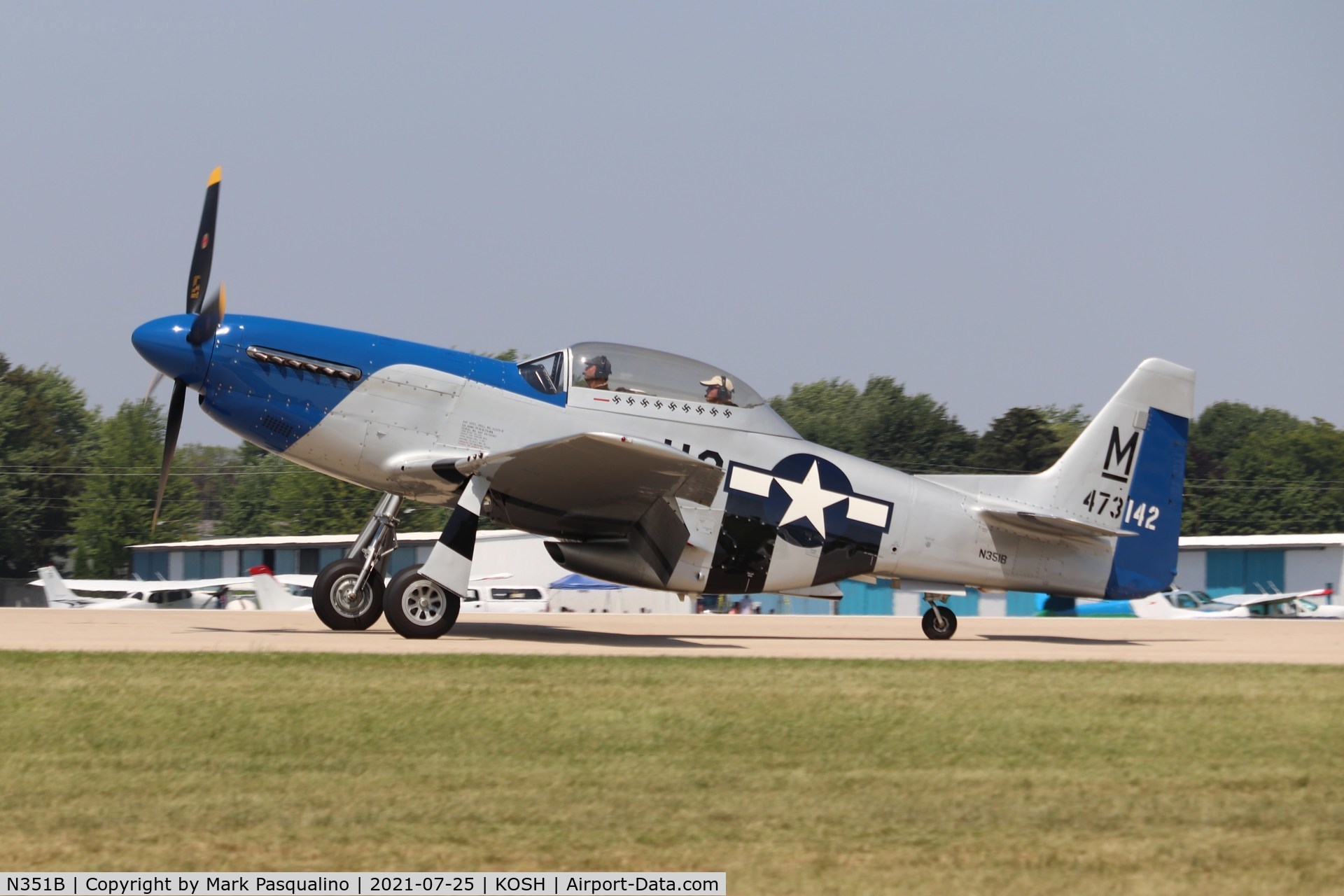 N351B, 1944 North American P-51D C/N 122-39601, North American P-51D