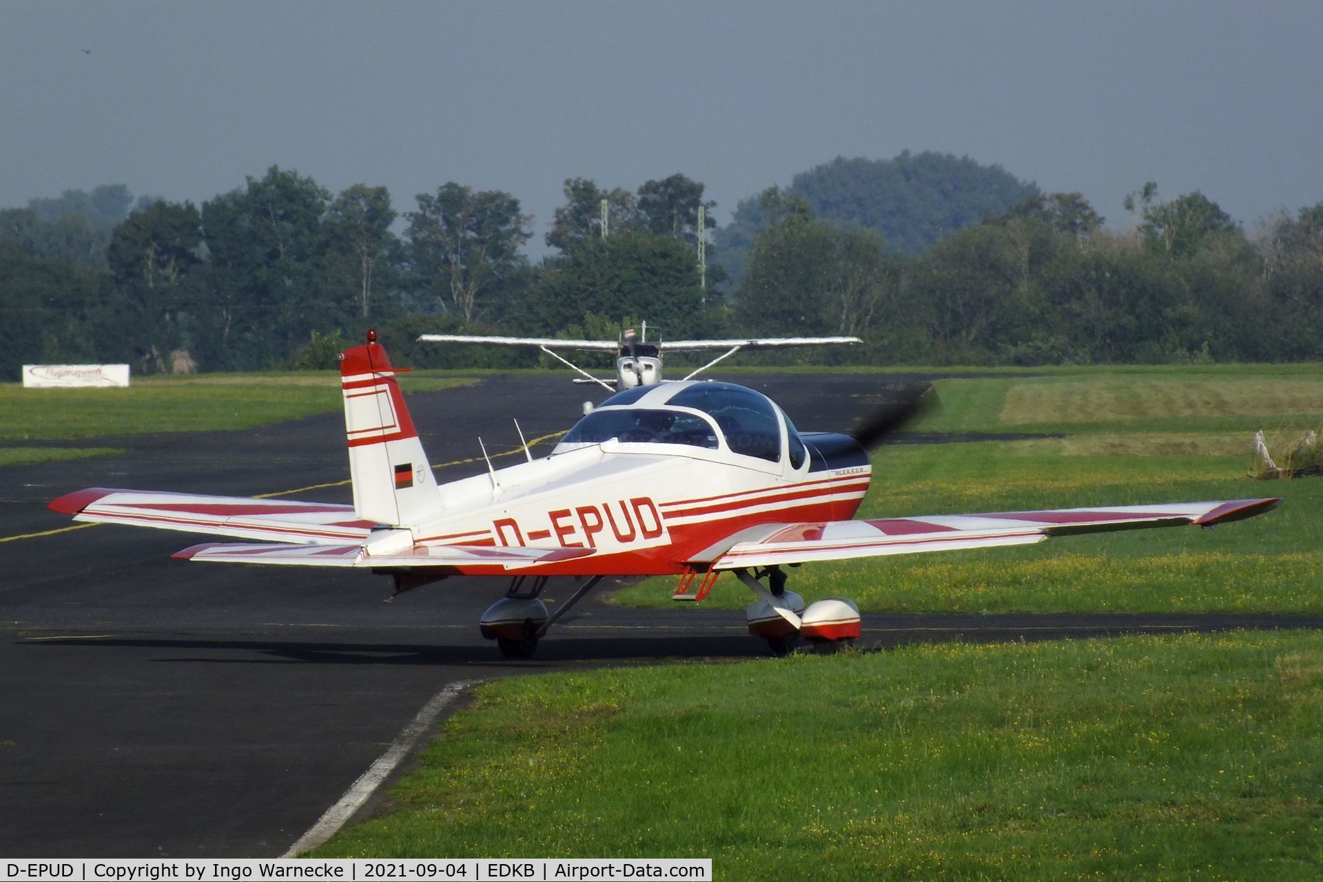 D-EPUD, Bolkow Bo.209 Monsun 160RV C/N 196, Bölkow Bo 209 Monsun 160RV at Bonn-Hangelar airfield during the Grumman Fly-in 2021