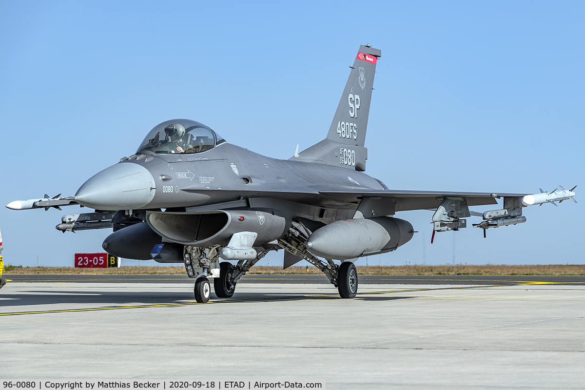 96-0080, 1996 Lockheed Martin F-16C Fighting Falcon C/N CC-202, 96-0080