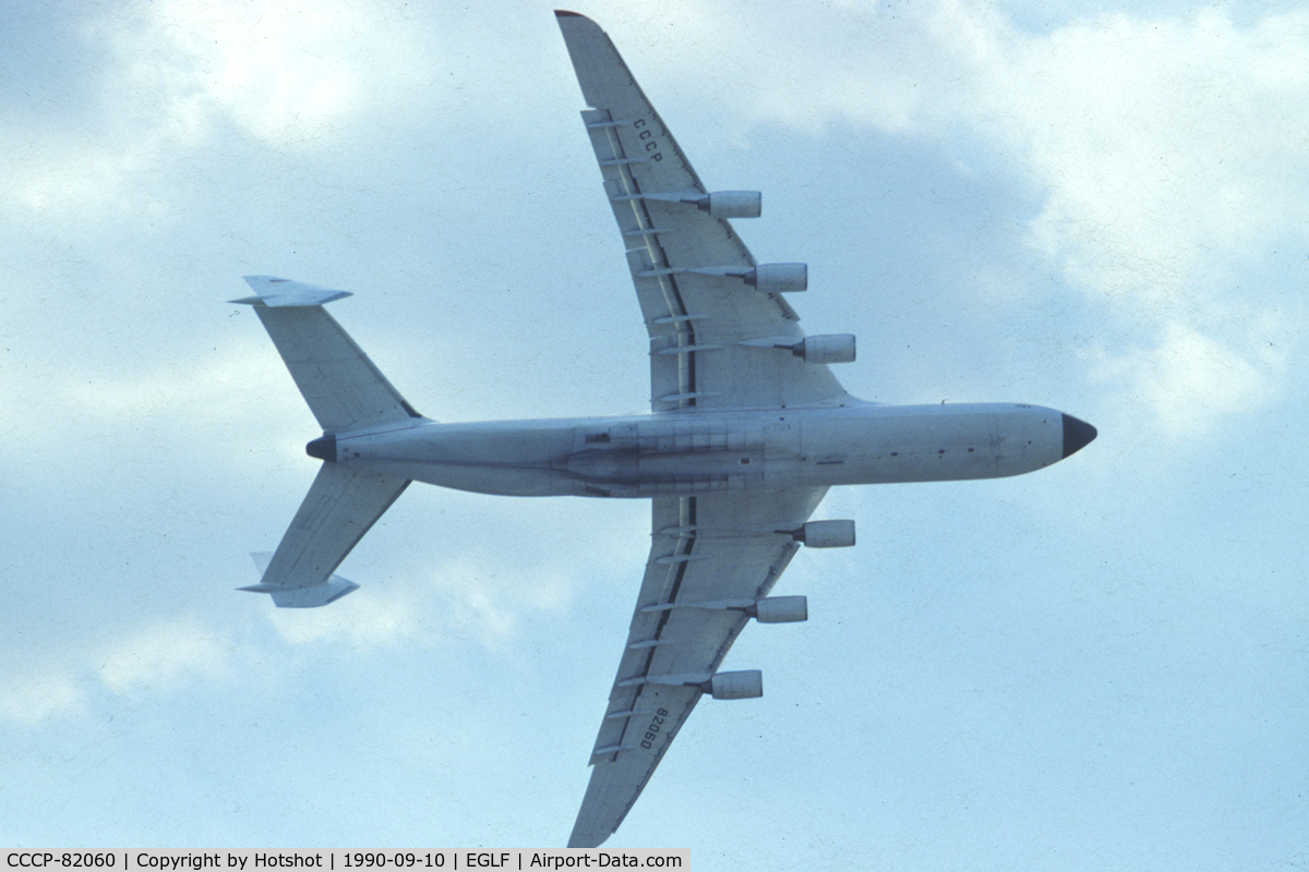 CCCP-82060, 1988 Antonov An-225 Mriya C/N 19530503763, Belly view on turning over the field