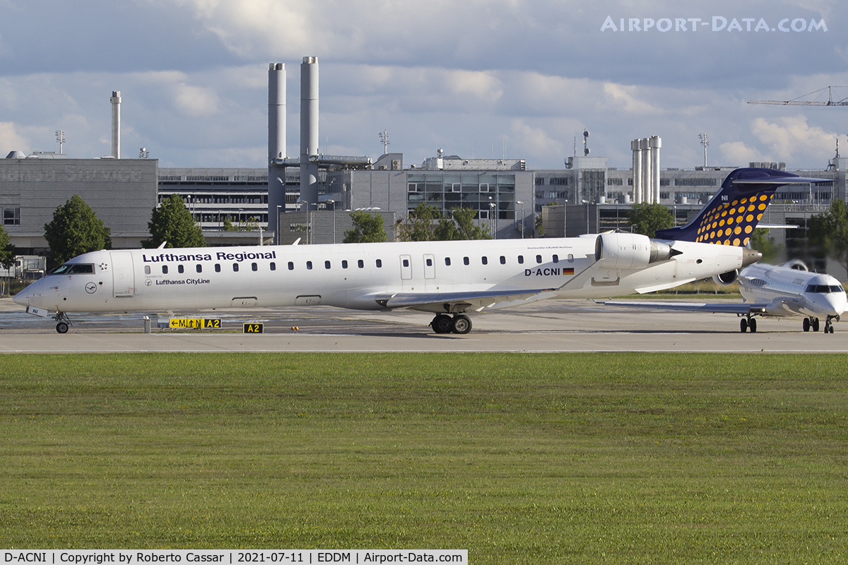 D-ACNI, 2009 Bombardier CRJ-900 NG (CL-600-2D24) C/N 15248, Munich Airport
