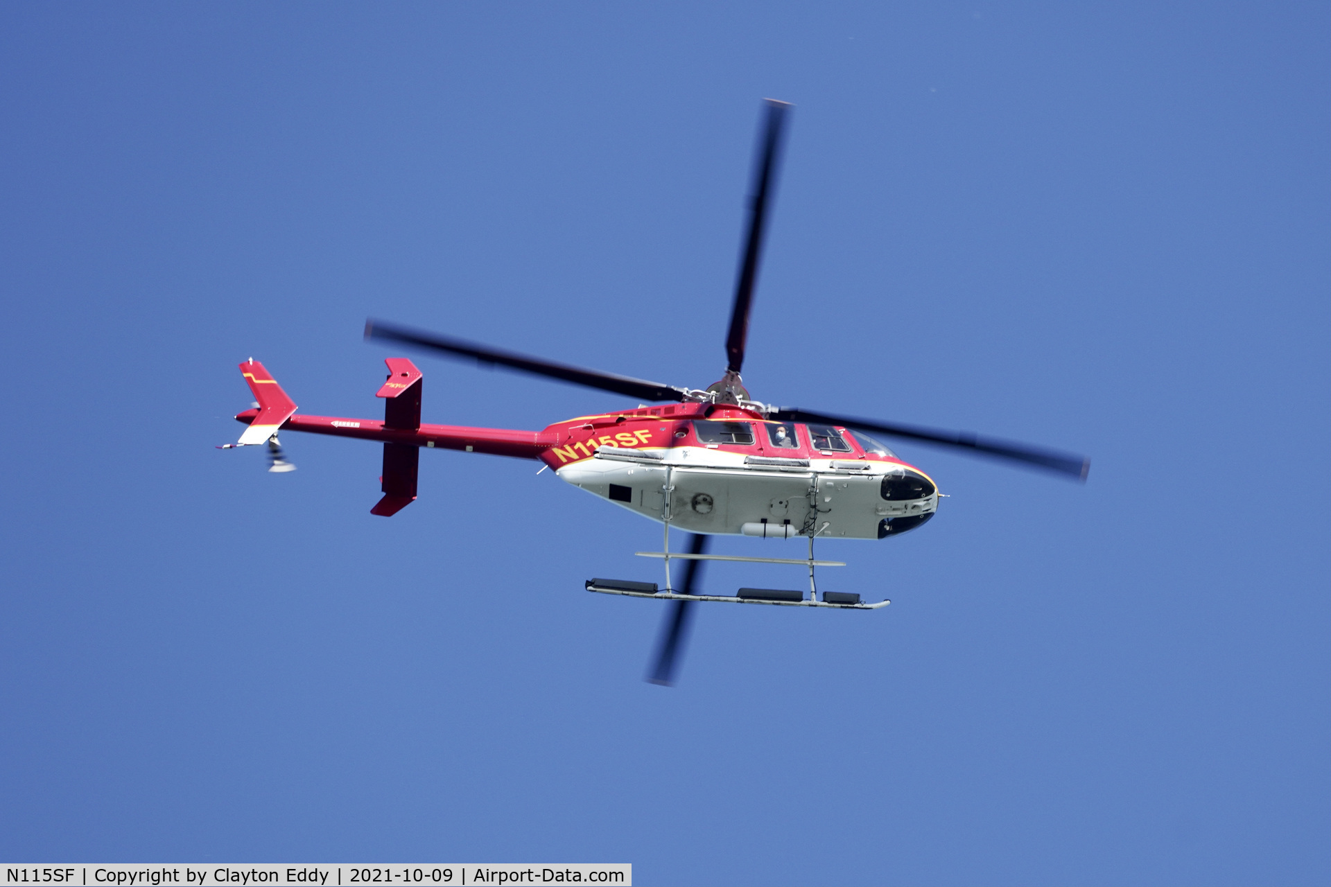 N115SF, 2013 Bell 407GX C/N 54388, Fleet Week San Francisco 2021.