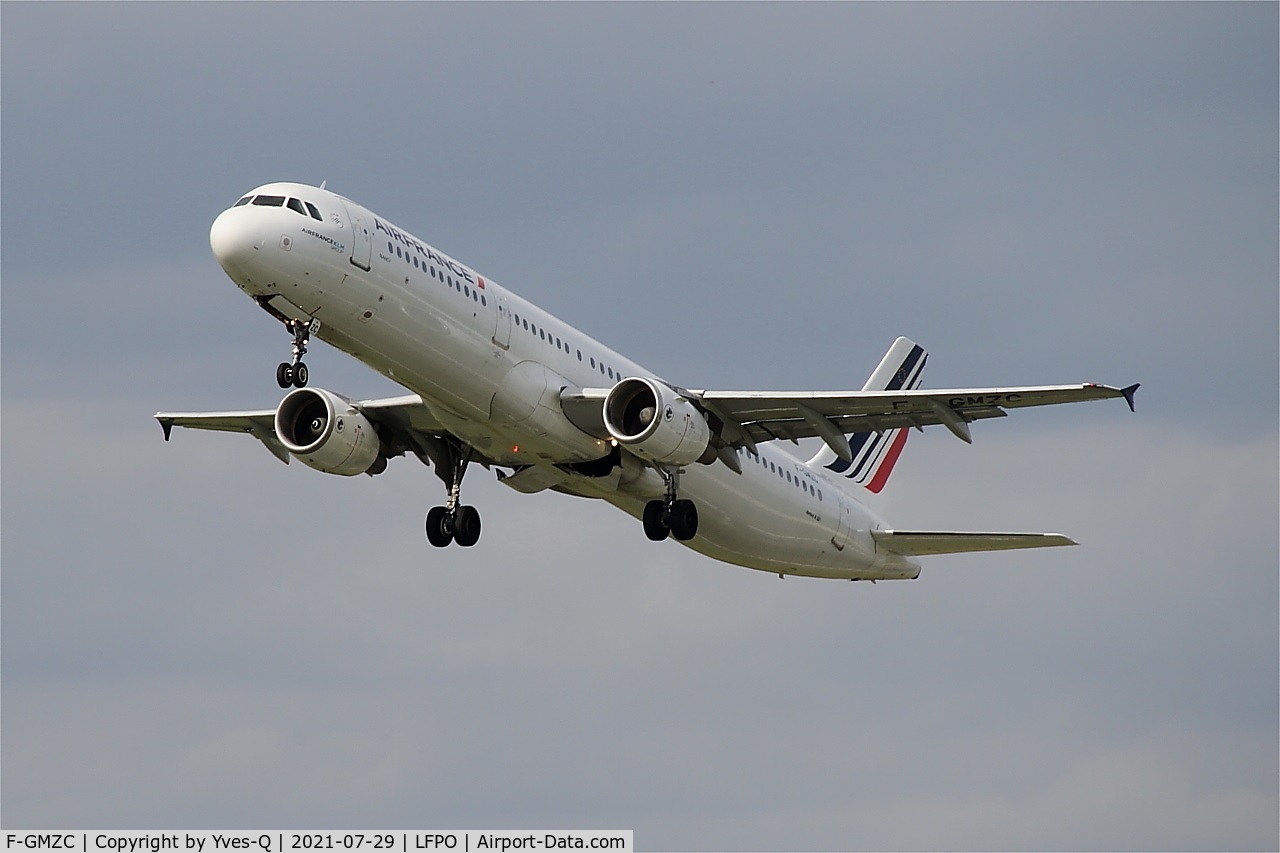F-GMZC, 1995 Airbus A321-111 C/N 521, Airbus A321-111, Take off rwy 24, Paris-Orly airport (LFPO-ORY)