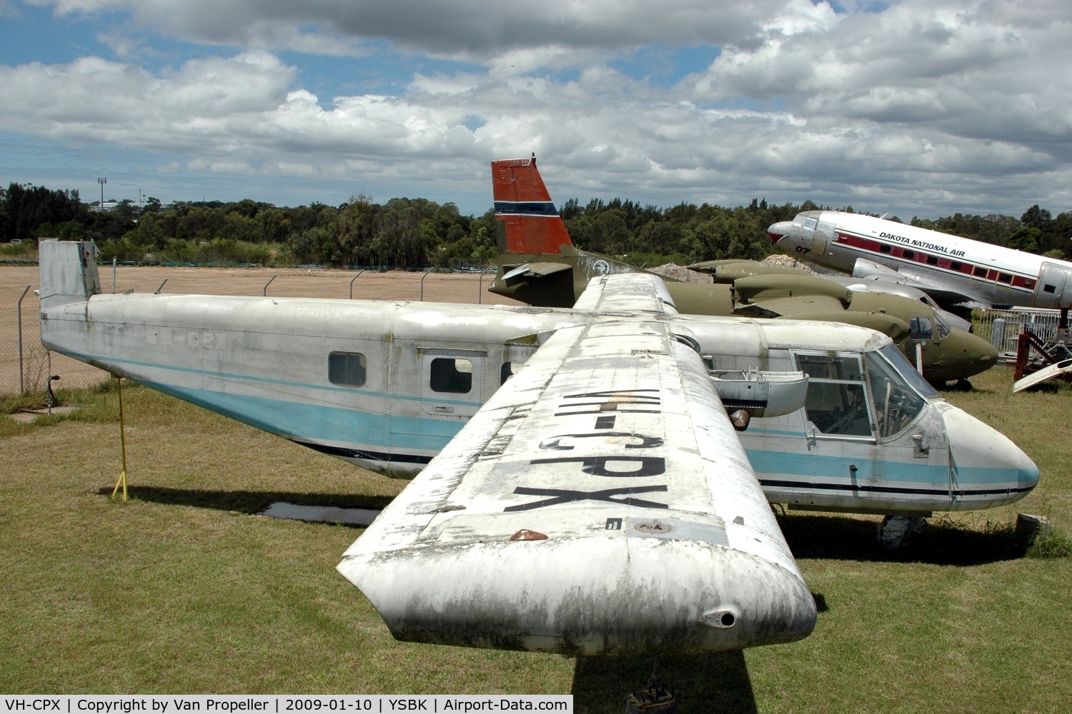 VH-CPX, 1977 GAF N22B Nomad C/N N22B-50, GAF N.22B Nomad at the Australian Aviation Museum at Bankstown airport, NSW, 2009