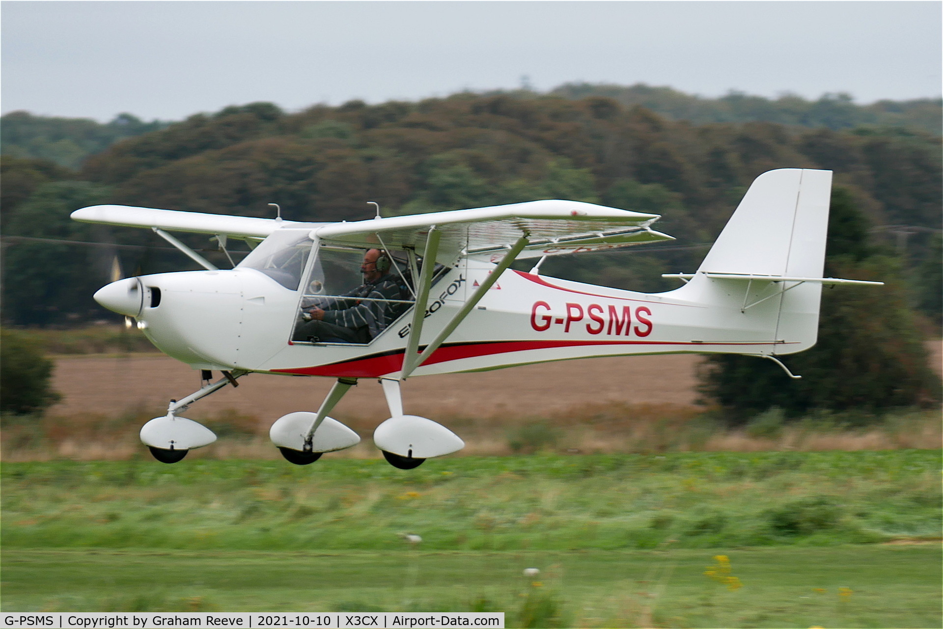 G-PSMS, 2013 Aeropro EuroFox 912(S) C/N BMAA/HB/635, Departing from Northrepps.