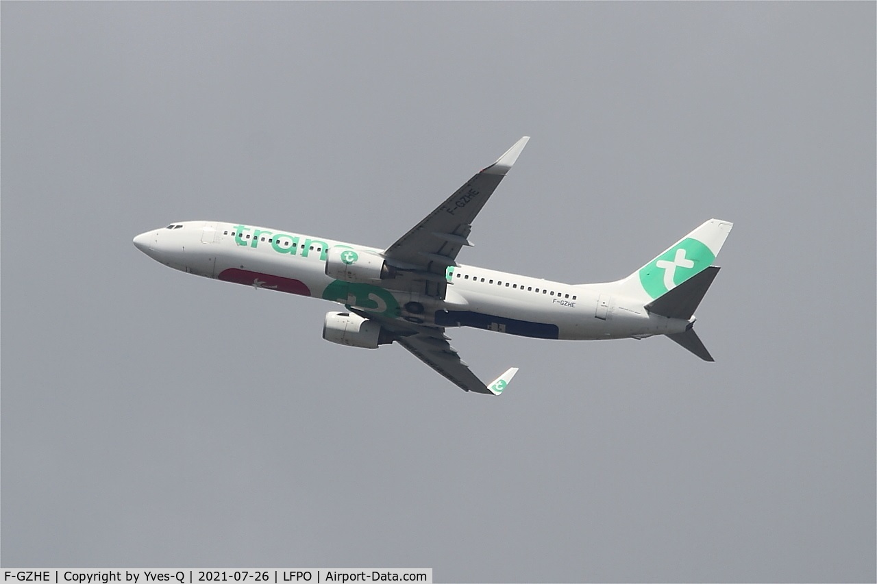 F-GZHE, 2008 Boeing 737-8K2 C/N 29678, Boeing 737-8K2, Climbing from rwy 24, Paris-Orly airport (LFPO-ORY)