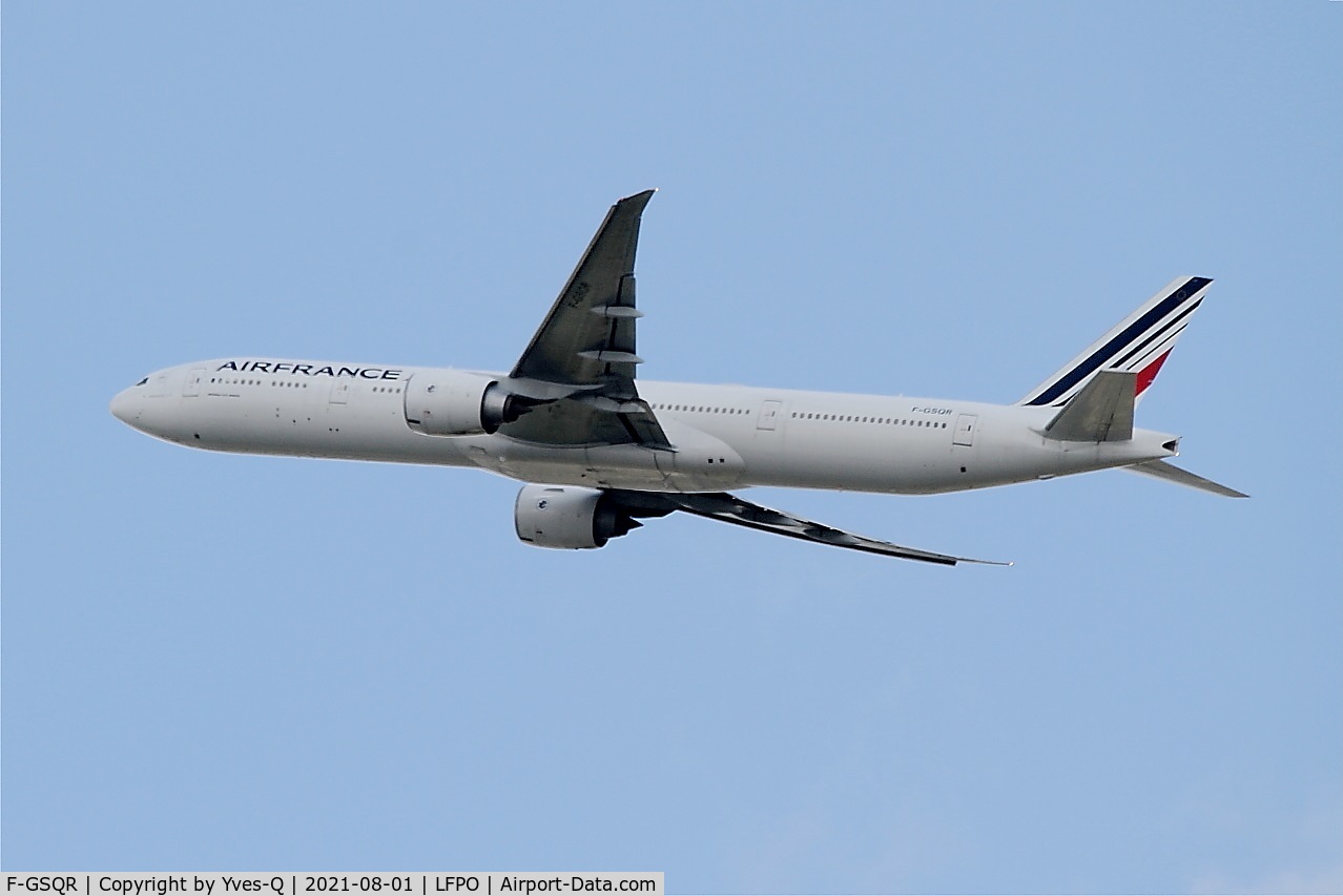 F-GSQR, 2006 Boeing 777-328/ER C/N 35677, Boeing 777-328ER, Climbing from rwy 24, Paris Orly airport (LFPO-ORY)