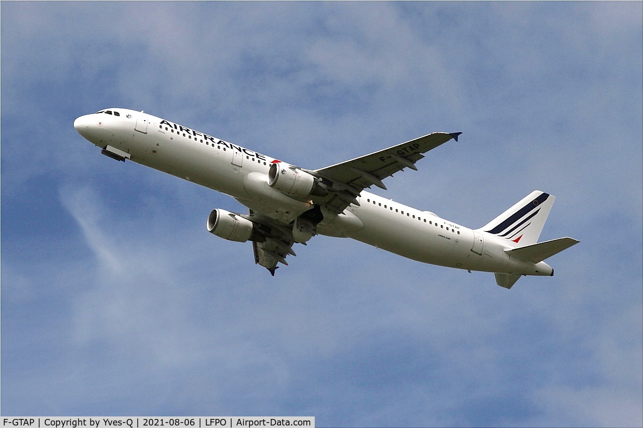 F-GTAP, 2008 Airbus A321-211 C/N 3372, Airbus A321-211, Climbing from rwy 24, Paris Orly Airport (LFPO-ORY)