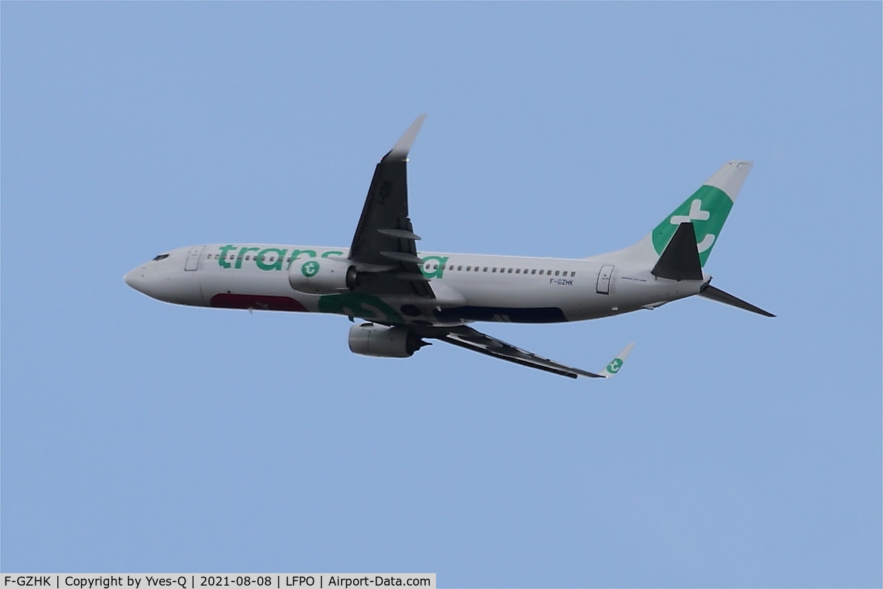 F-GZHK, 2014 Boeing 737-8K2 C/N 37790, Boeing 737-8K2, Climbing from rwy 24, Paris-Orly airport (LFPO-ORY)