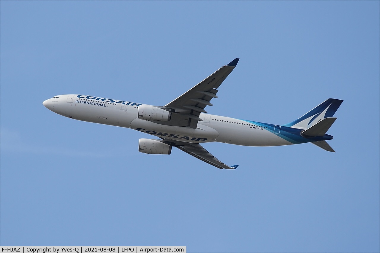 F-HJAZ, 2009 Airbus A330-343 C/N 1077, Airbus A330-343X, Climbing from rwy 24, Paris-Orly airport (LFPO-ORY)