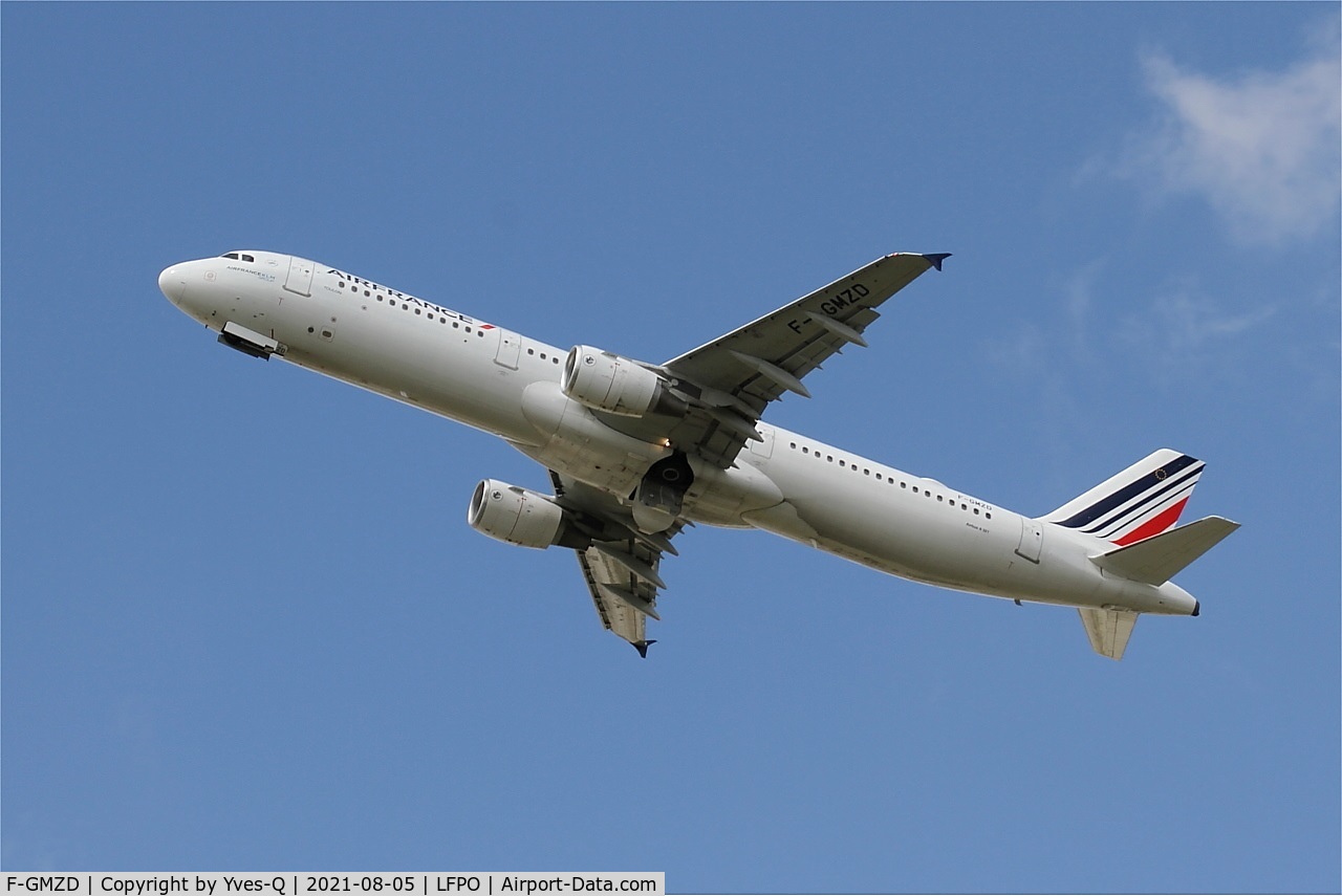 F-GMZD, 1995 Airbus A321-111 C/N 0529, Airbus A321-111, Climbing from rwy 24, Paris-Orly airport (LFPO-ORY)