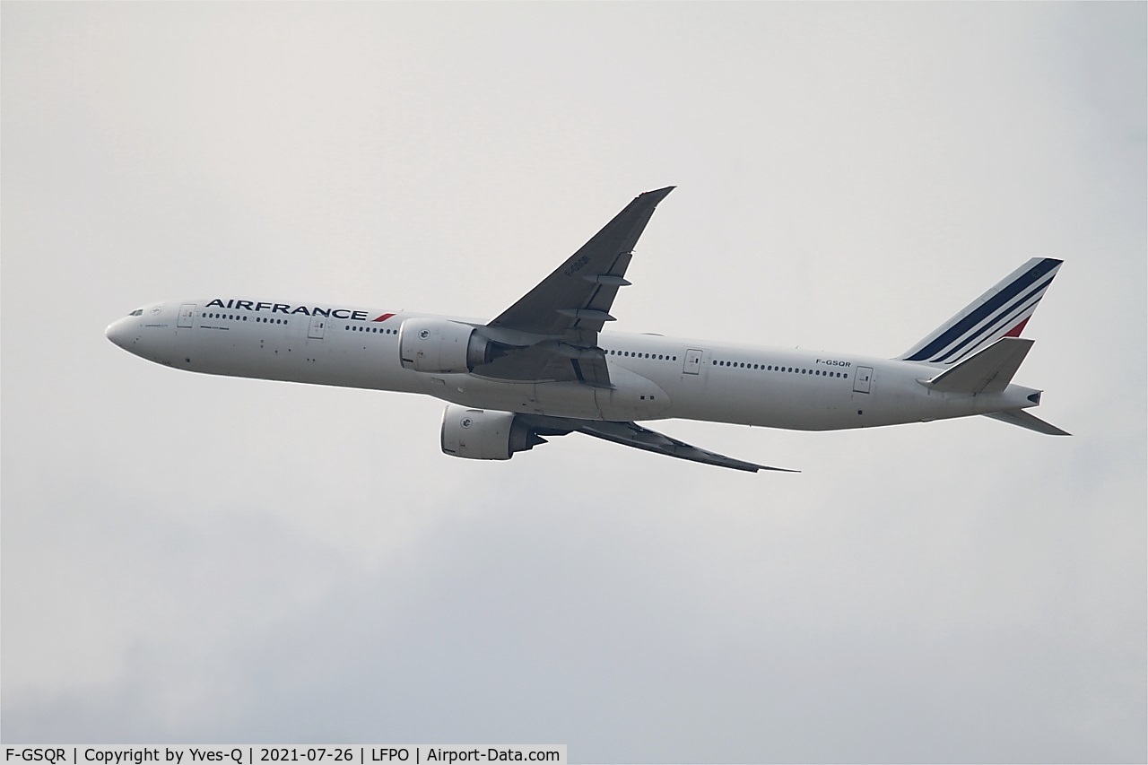 F-GSQR, 2006 Boeing 777-328/ER C/N 35677, Boeing 777-328ER, Climbing from rwy 24, Paris Orly airport (LFPO-ORY)