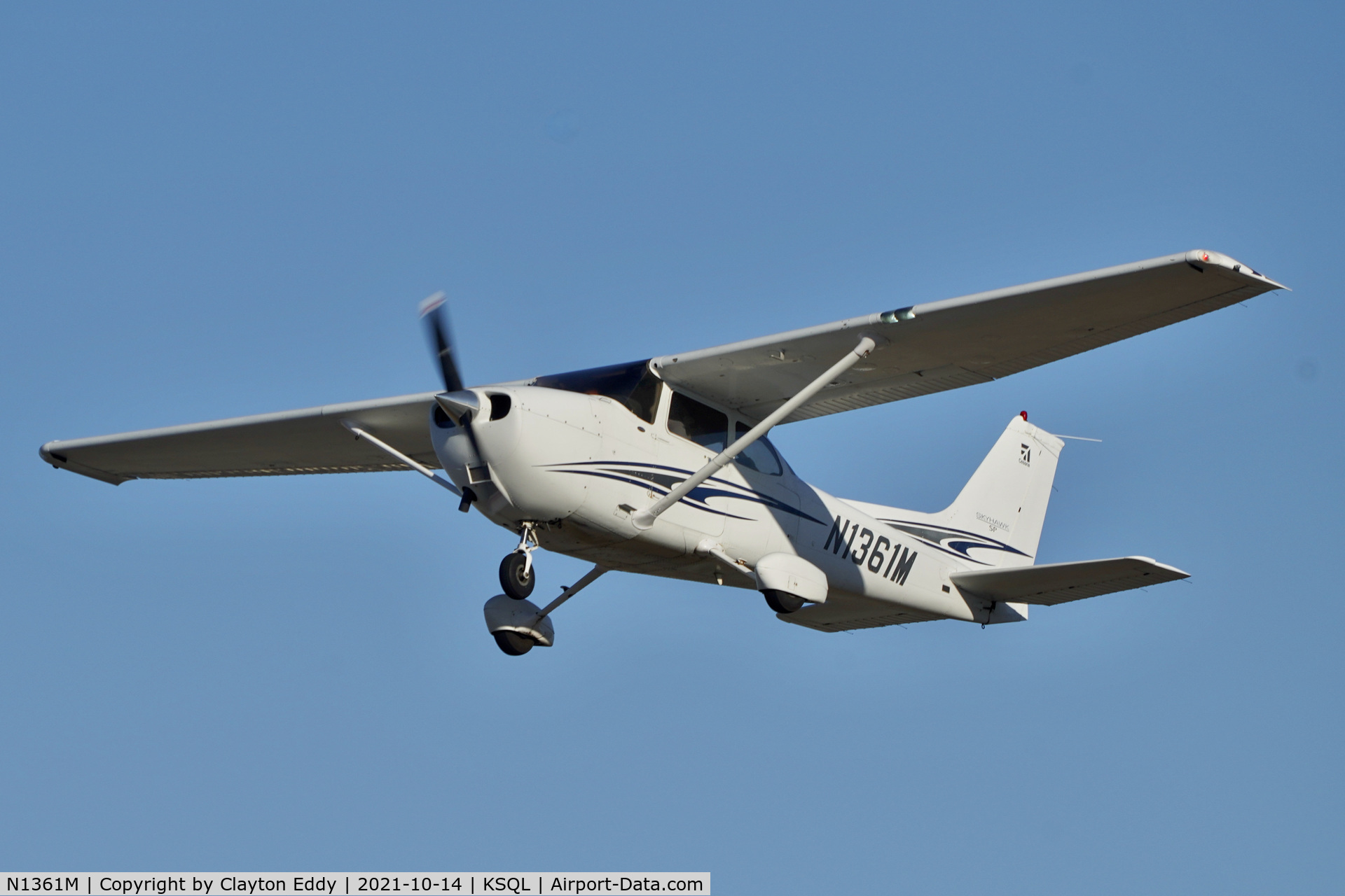 N1361M, 2005 Cessna 172S Skyhawk SP C/N 172S9842, San Carlos airport California 2021.