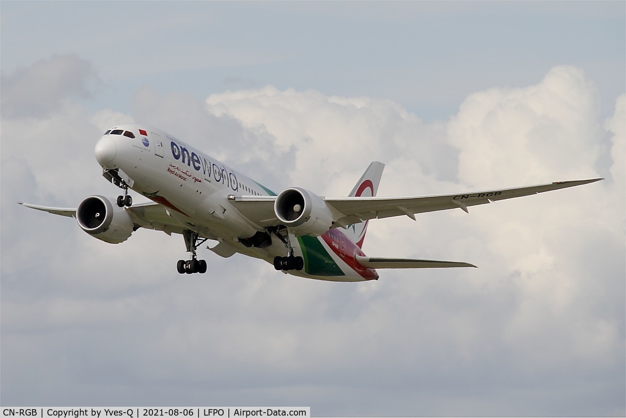 CN-RGB, 2014 Boeing 787-8 Dreamliner C/N 43817, Boeing 787-8 Dreamliner, Take off rwy 24,Paris Orly airport (LFPO-ORY)