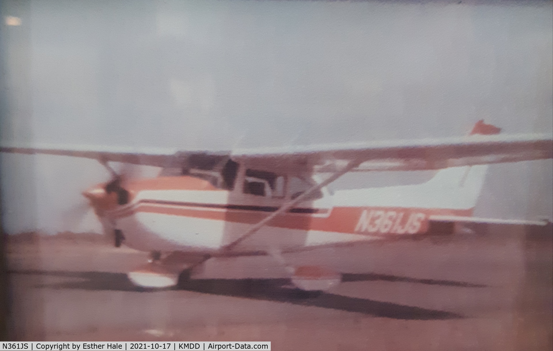 N361JS, 1974 Cessna 172M C/N 17264182, About 1980 in Midland Texas. Based in Tom Bean Texas.