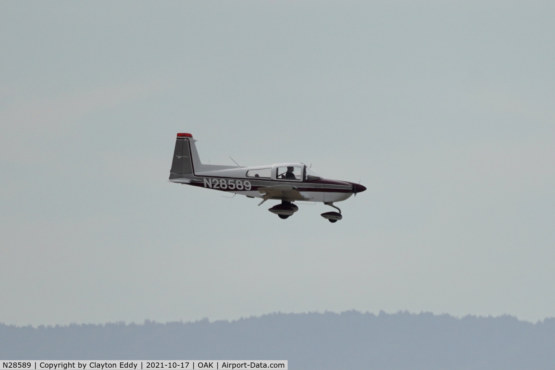 N28589, 1978 Grumman American AA-5B Tiger C/N AA5B0694, North Field Oakland airport California 2021.