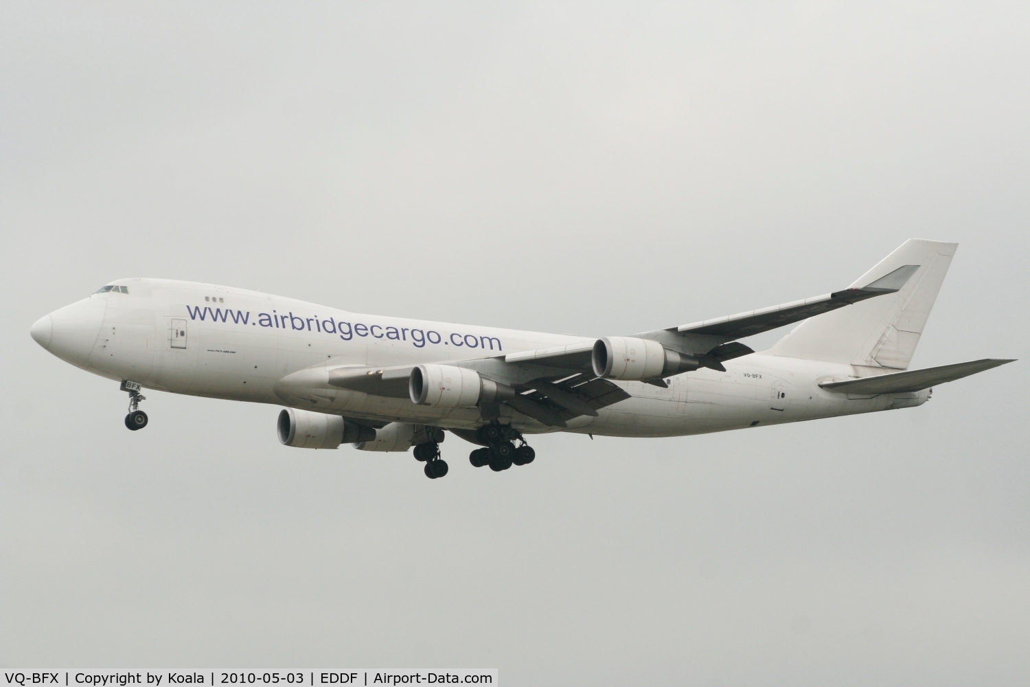 VQ-BFX, 2002 Boeing 747-428F/ER/SCD C/N 33096, All white