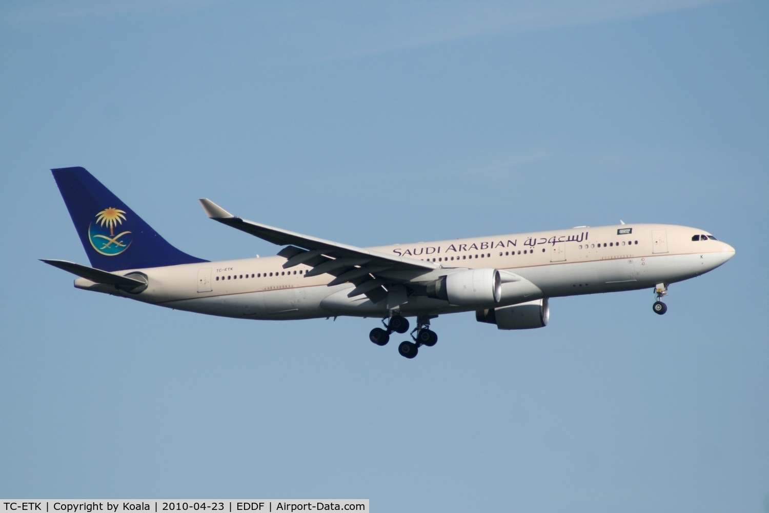 TC-ETK, 2000 Airbus A330-223 C/N 358, Lease to Saudi Arabian