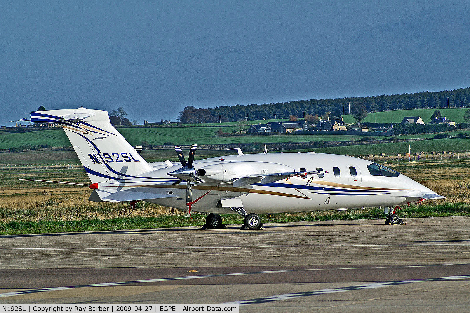 N192SL, 2009 Piaggio P-180 Avanti C/N 1199, HB-FVD   Pilatus PC-12/47E [1072] (Air Engiadina)  Inverness (Dalcross)~G 27/04/2009