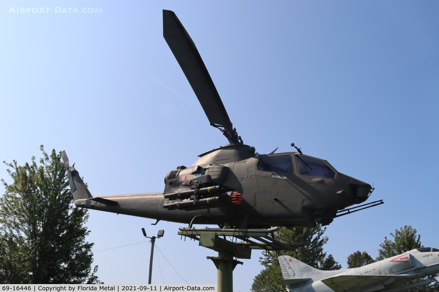 69-16446, 1969 Bell AH-1F Cobra C/N 20878, Hamburg NY gate guard 2021