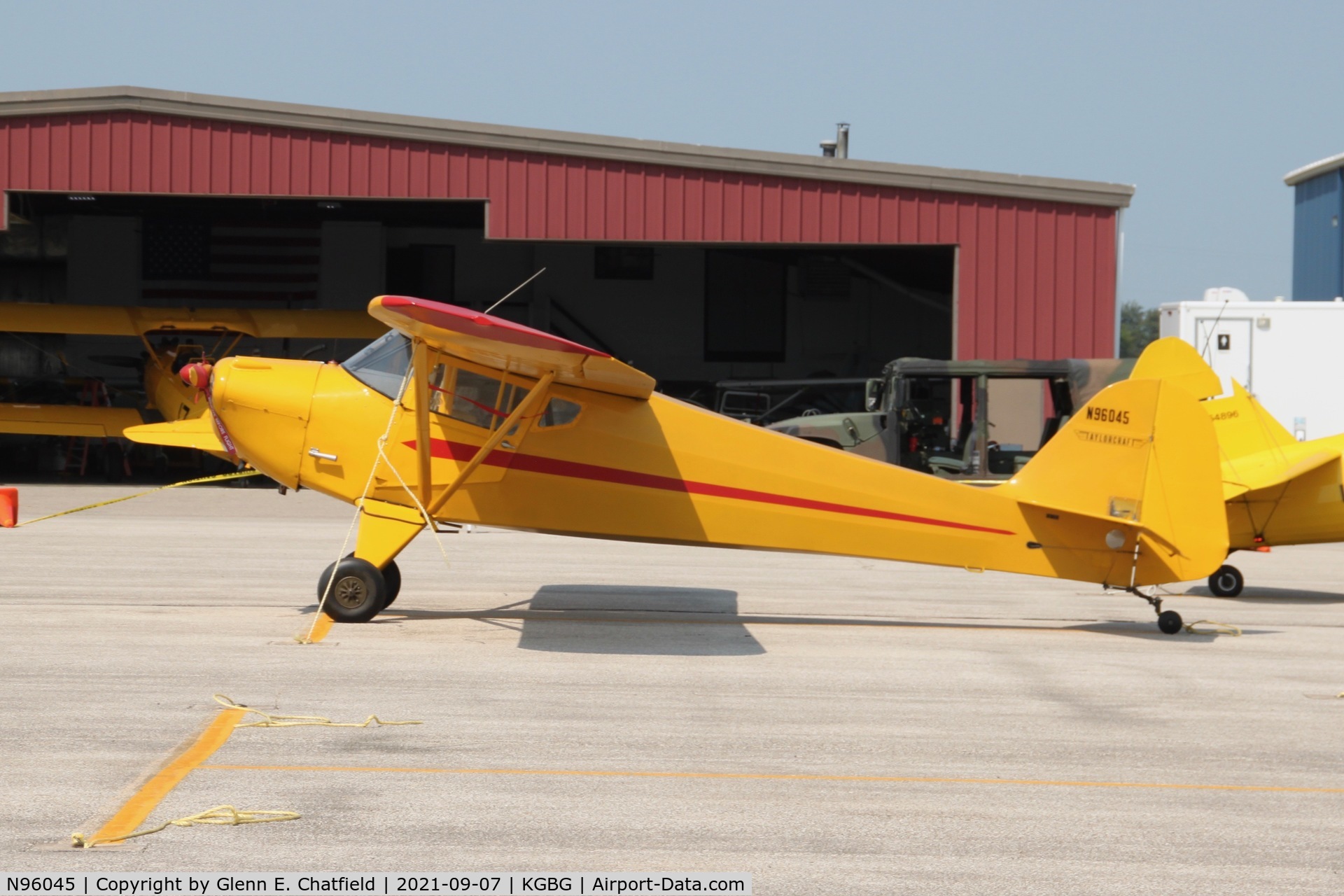 N96045, 1946 Taylorcraft BC12-D C/N 8245, At the Stearman fly-in