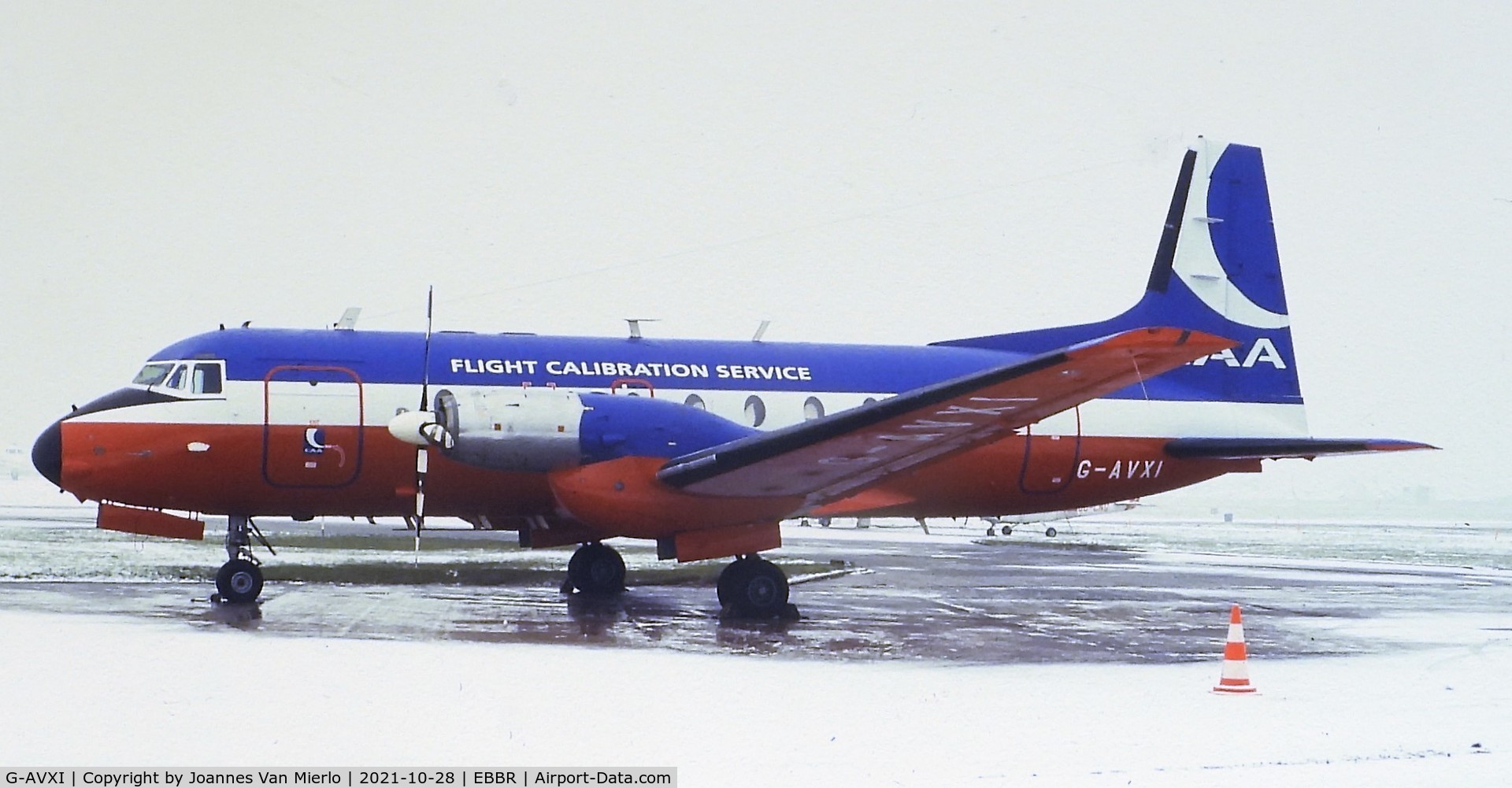 G-AVXI, 1968 Hawker Siddeley HS.748 Series 2A C/N 1623, Slide scan