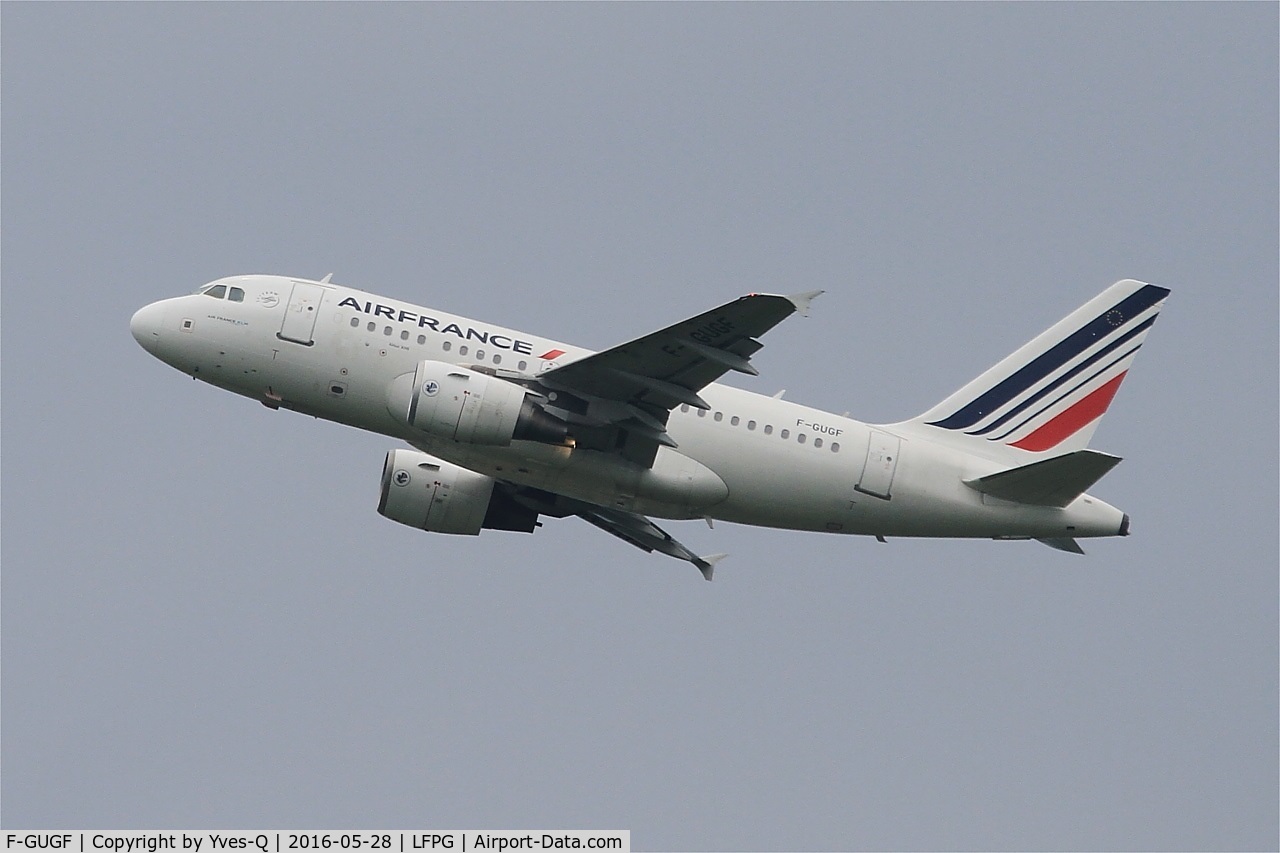 F-GUGF, 2004 Airbus A318-111 C/N 2109, Airbus A318-111, Climbing from rwy 27L, Roissy Charles De Gaulle airport (LFPG-CDG)