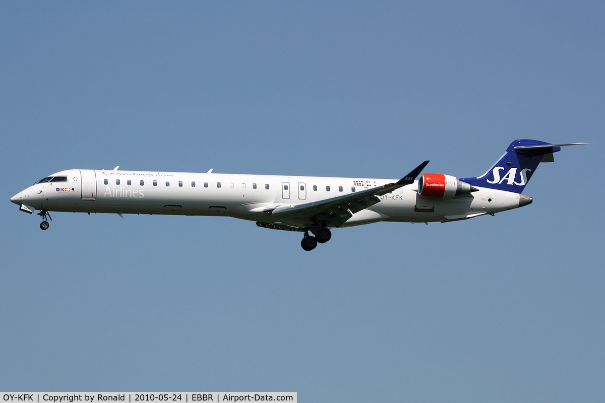 OY-KFK, 2009 Bombardier CRJ-900 (CL-600-2D24) C/N 15244, at bru