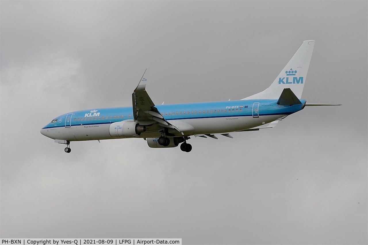 PH-BXN, 2000 Boeing 737-8K2 C/N 30356, Boeing 737-8K2, On final rwy26L, Roissy Charles De Gaulle airport (LFPG-CDG)