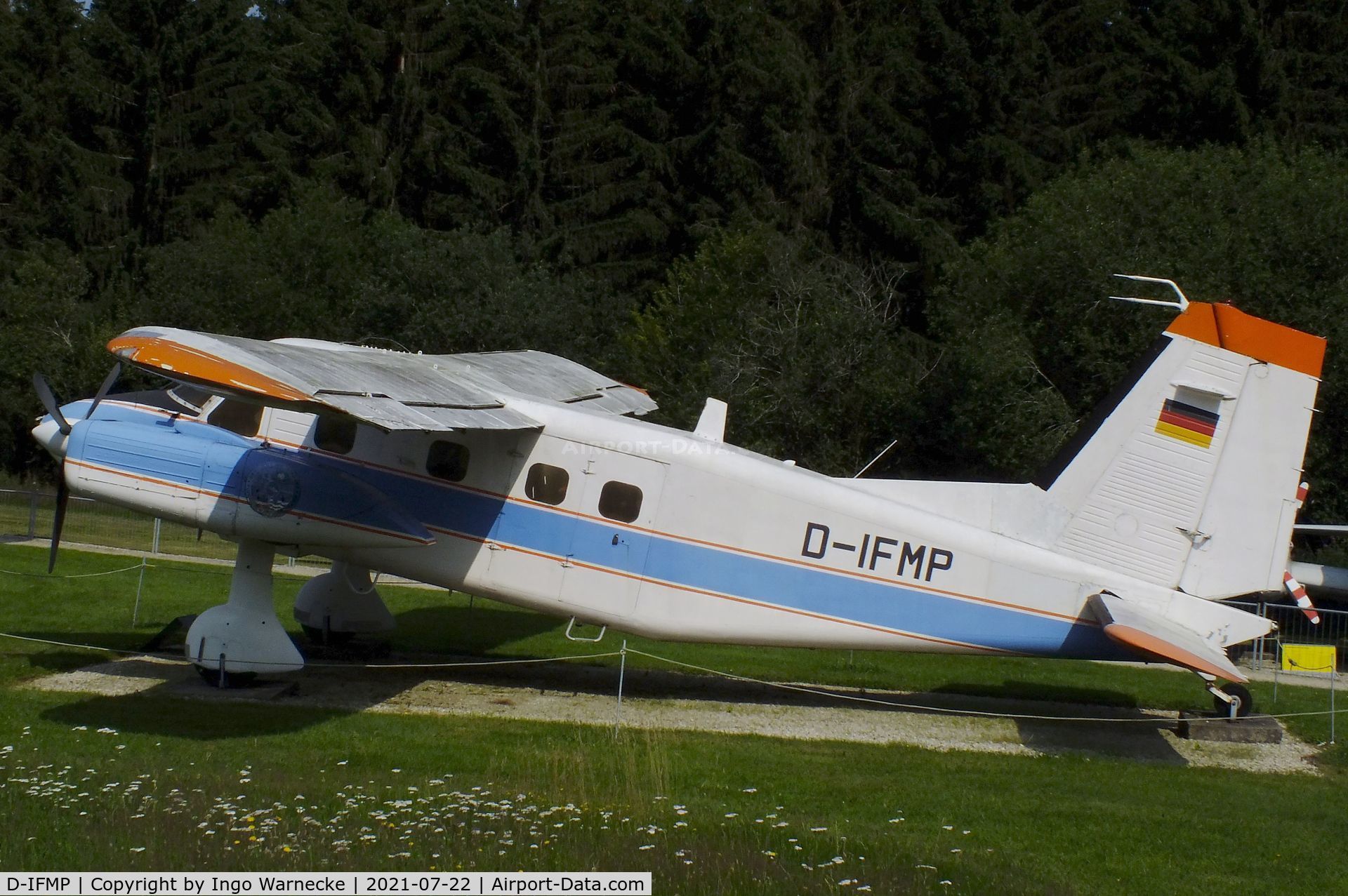 D-IFMP, Dornier Do-28D-2 Skyservant C/N 4050, Dornier Do 28D-2 Skyservant (formerly used by the DFVLR for its 'Flugzeugmessprogramm' in remote sensing) at the Flugausstellung P. Junior, Hermeskeil