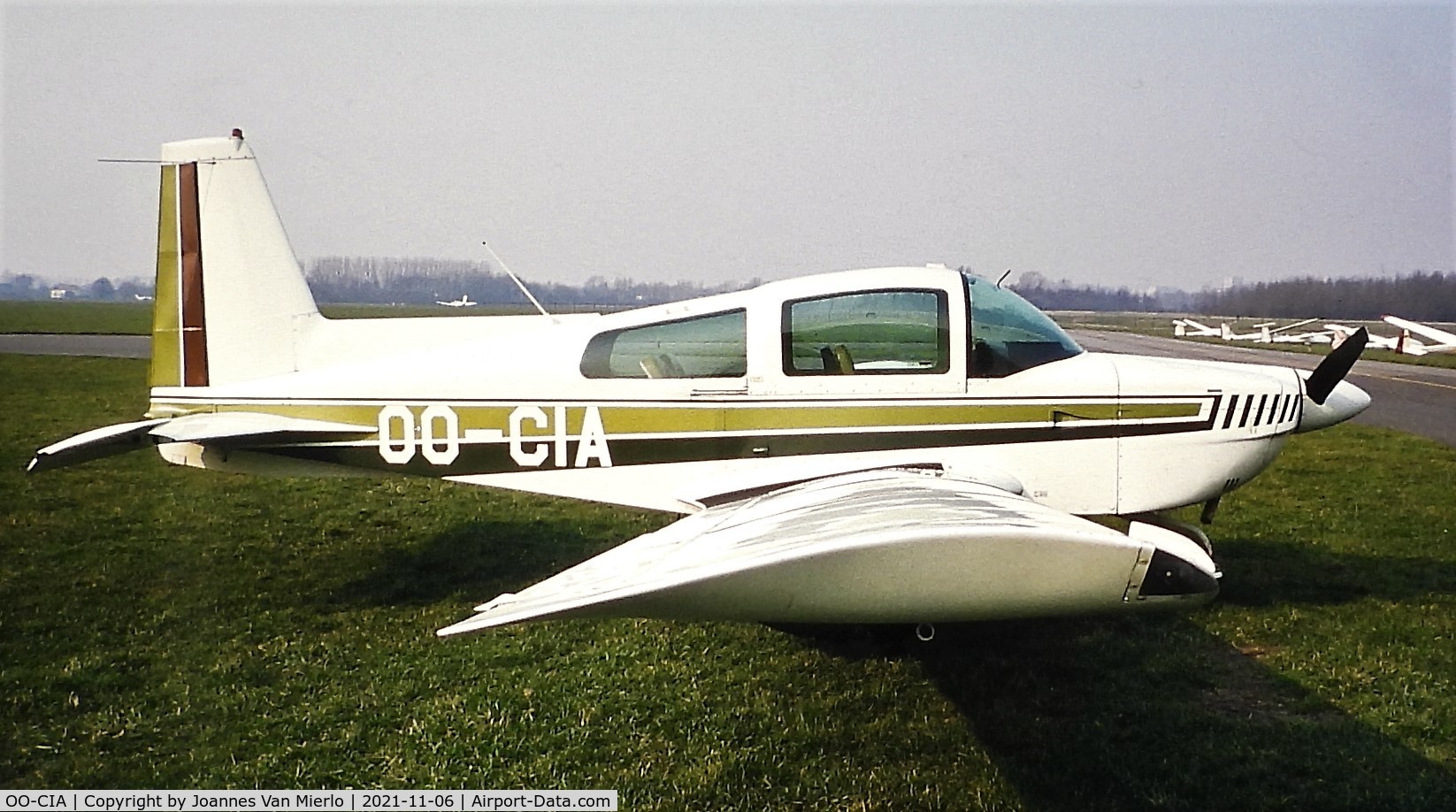 OO-CIA, 1975 Grumman American AA-5 Traveler Traveler C/N AA5-0705, Slide scan