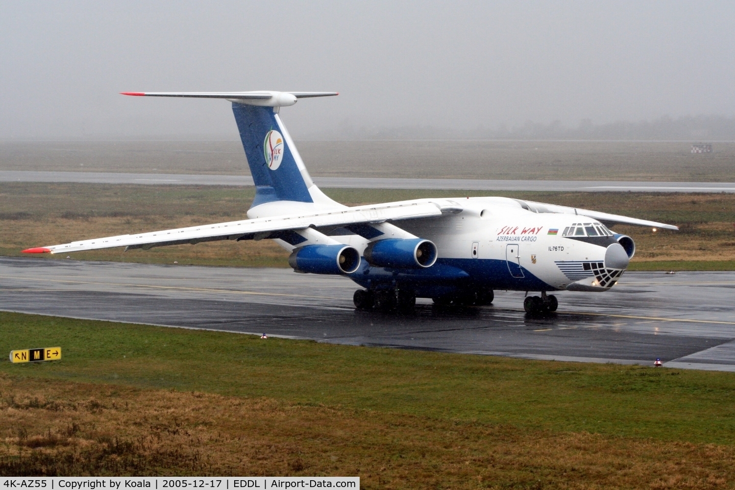 4K-AZ55, 1994 Ilyushin IL-76TD C/N 2053420680, Charity flight to East Europe with Christmas packages for children.