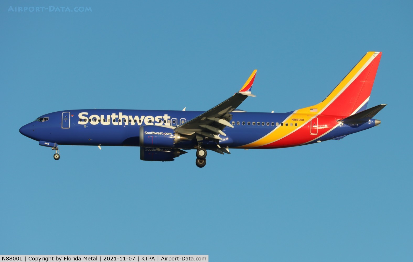 N8800L, 2019 Boeing 737 MAX 8 C/N 42633, Southwest 737 MAX 8
