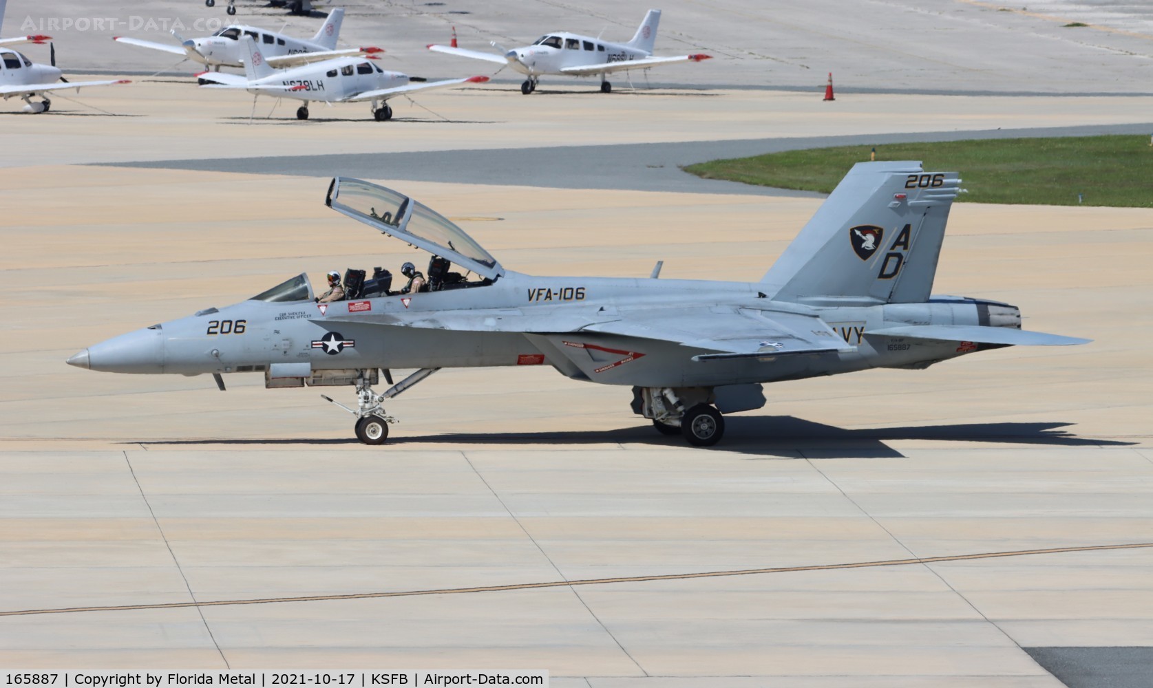 165887, Boeing F/A-18F Super Hornet C/N F047, Sanford 2021