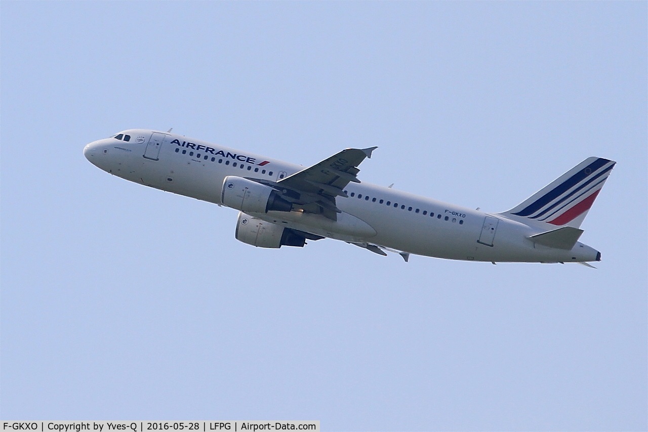 F-GKXO, 2008 Airbus A320-214 C/N 3420, Airbus A320-214, Climbing from rwy 08L, Roissy Charles De Gaulle airport (LFPG-CDG)
