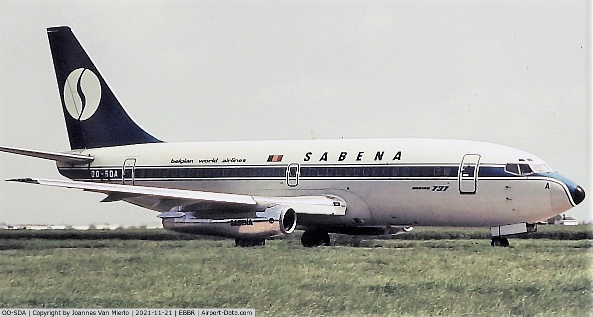 OO-SDA, 1974 Boeing 737-229 C/N 20907, Slide scan