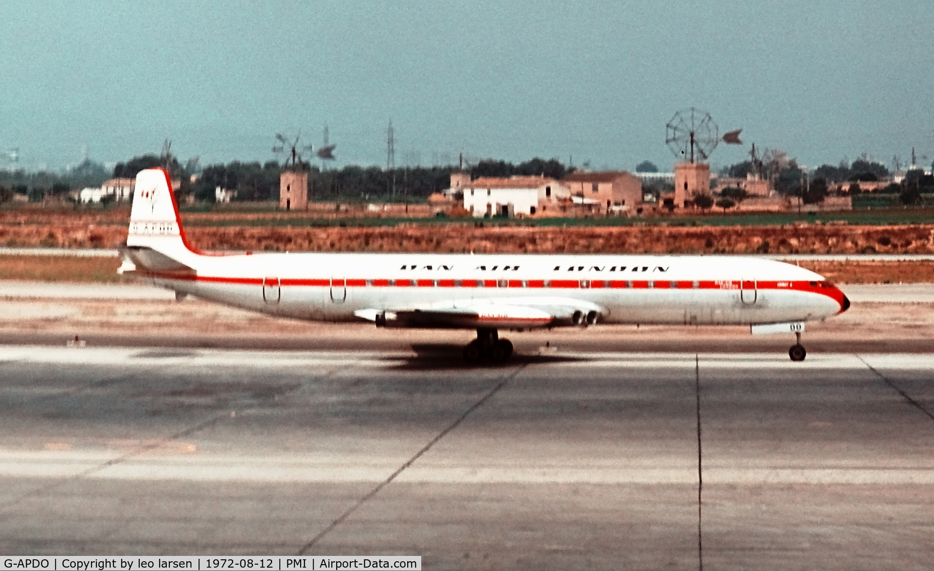 G-APDO, 1959 De Havilland DH.106 Comet 4 C/N 6416, Palma de Mallorca 12.8.1972