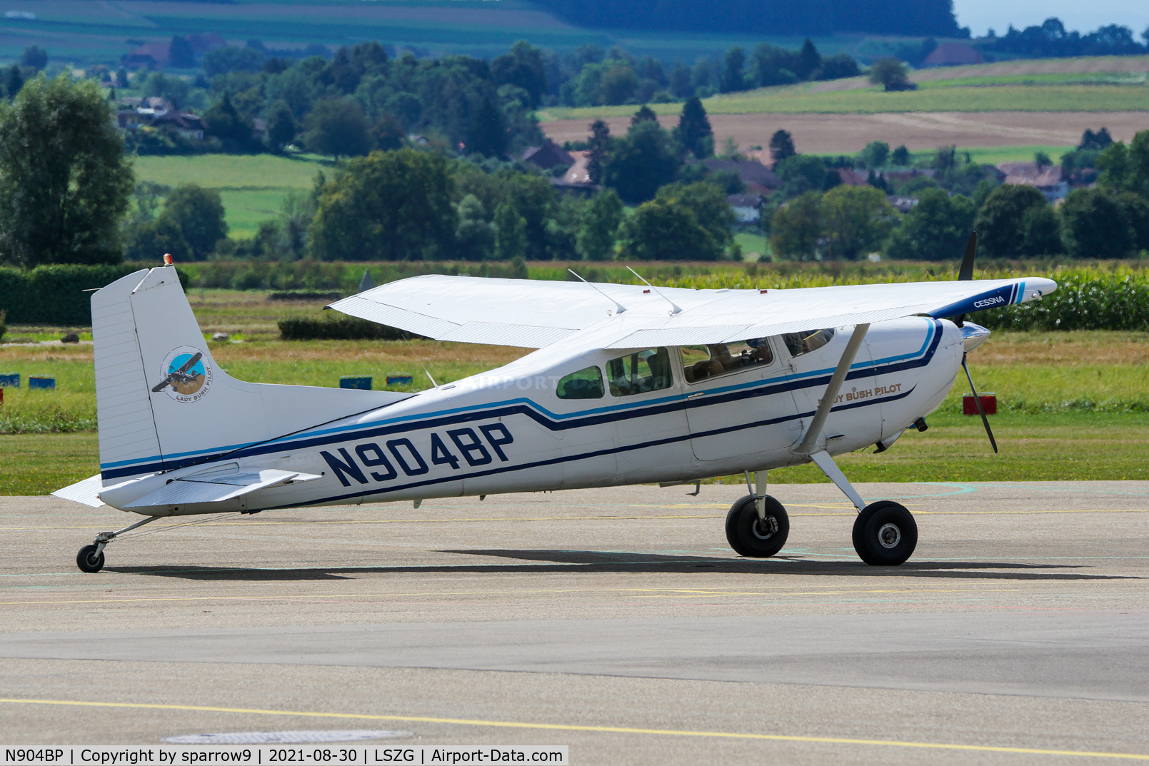 N904BP, 1975 Cessna 180J C/N 18052595, At Grenchen