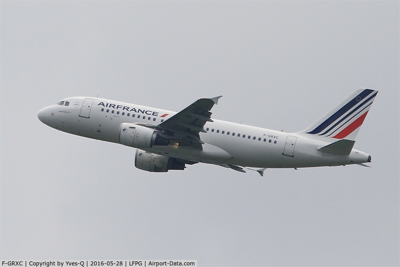 F-GRXC, 2002 Airbus A319-111 C/N 1677, Airbus A319-111, Climbing from rwy 08L, Roissy Charles De Gaulle airport (LFPG-CDG)