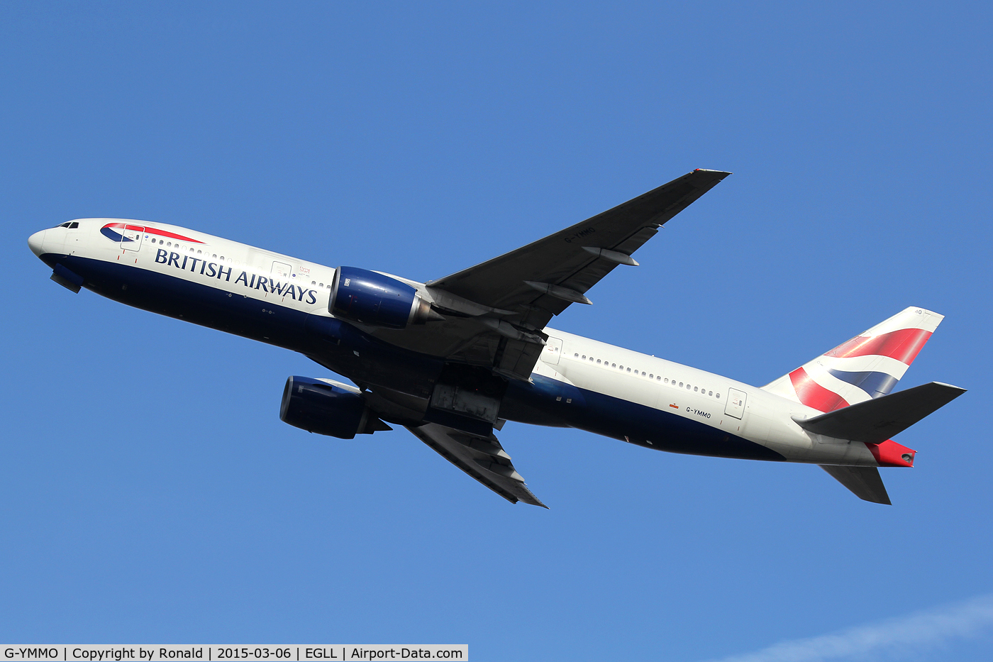 G-YMMO, 2001 Boeing 777-236 C/N 30317, at lhr