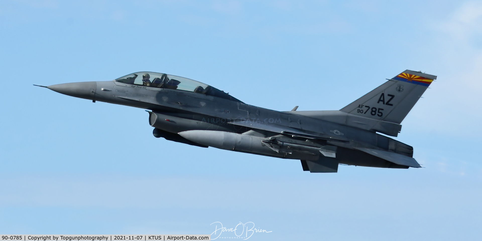 90-0785, 1990 General Dynamics F-16D Fighting Falcon C/N 1D-63, ROCKET33
