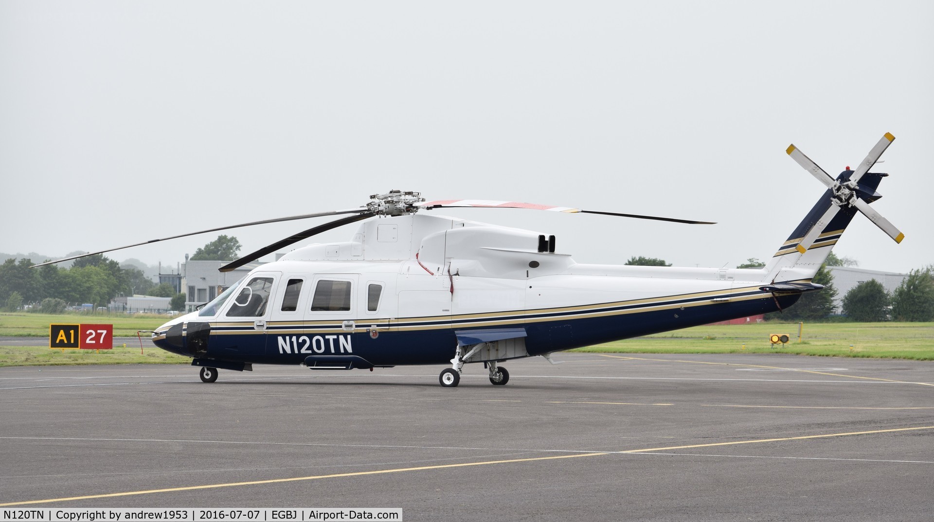 N120TN, 2010 Keystone Helicopter S-76C C/N 760781, N120TN at Gloucestershire Airport.