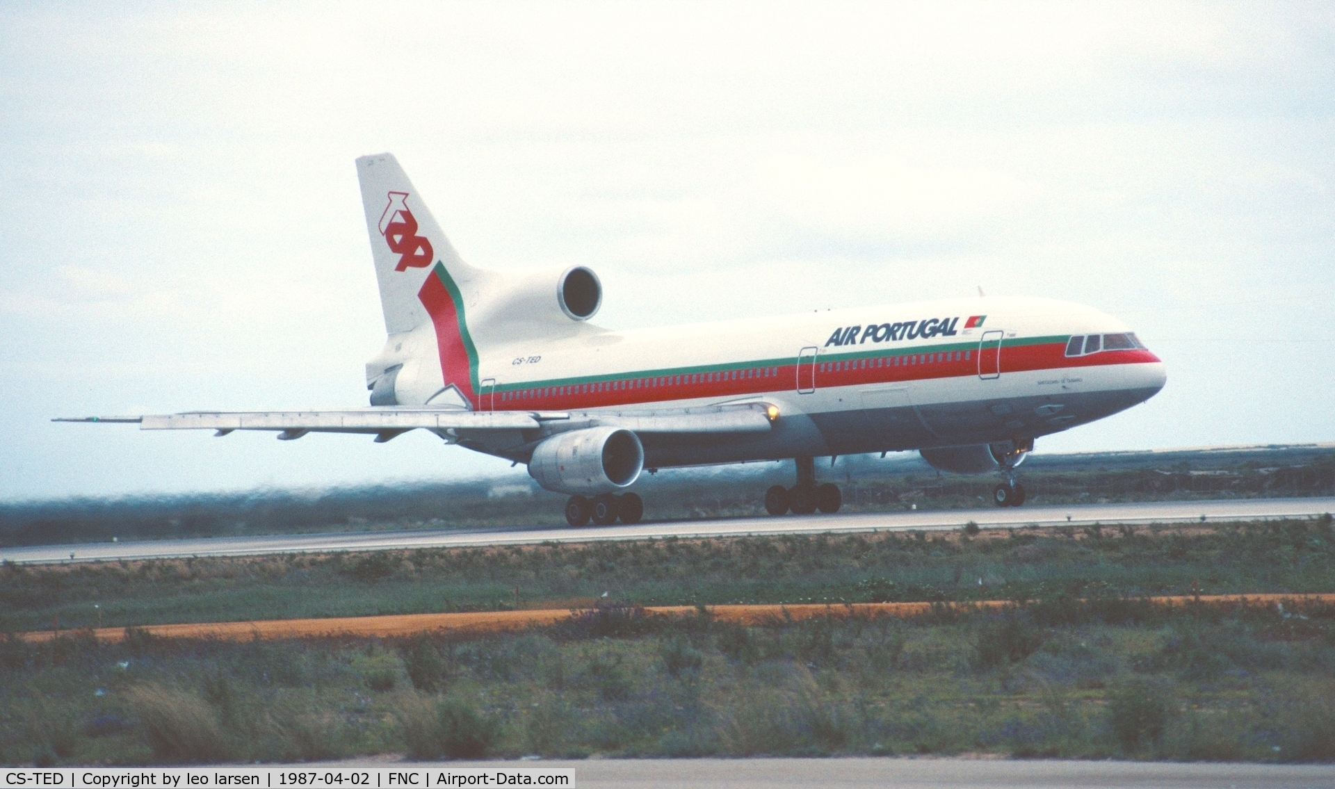 CS-TED, 1983 Lockheed L-1011 Tristar 500 C/N 293B-1242, Funchal 2.4.1987