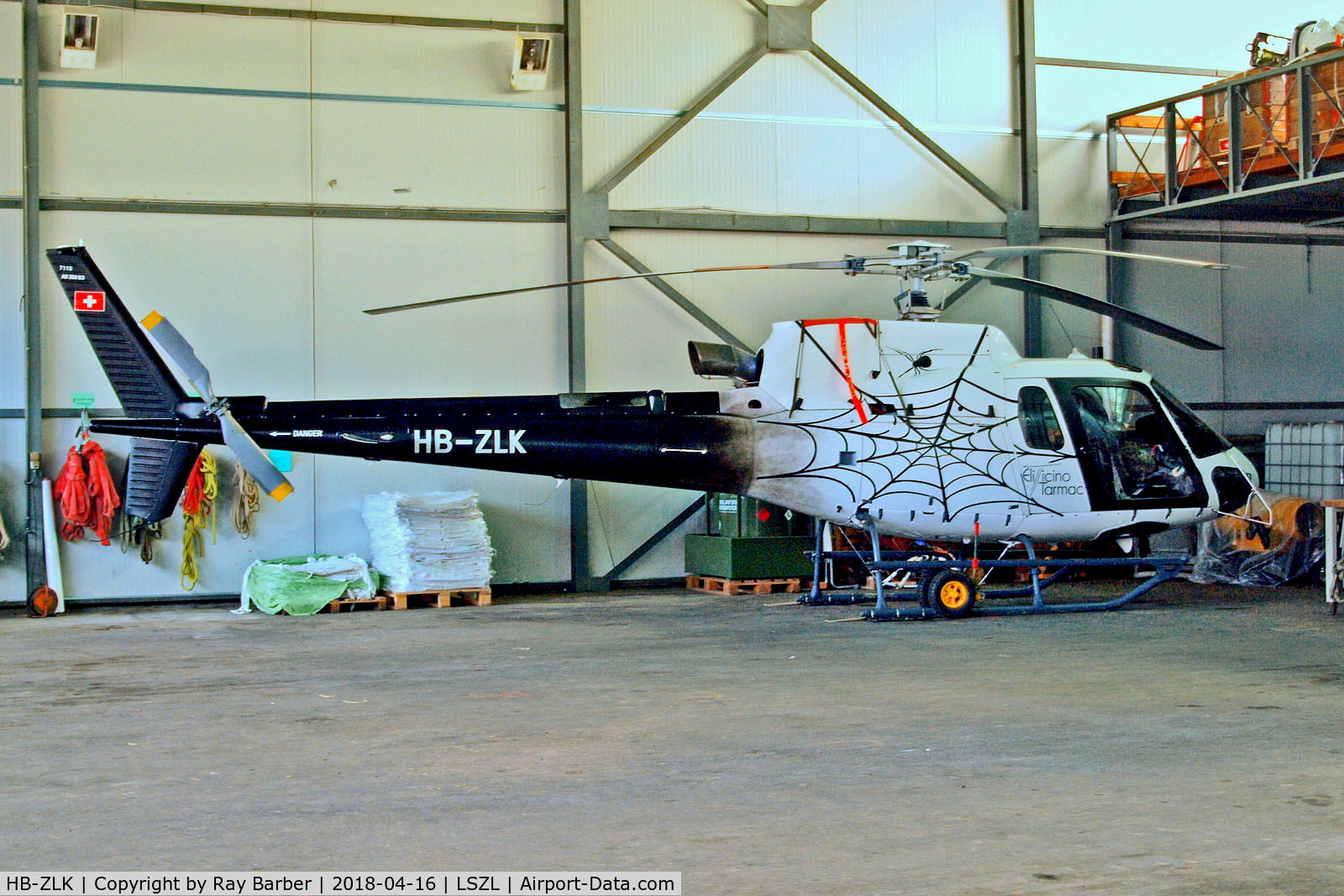 HB-ZLK, 2011 Eurocopter AS-350B-3 Ecureuil Ecureuil C/N 7115, HB-ZLK   Eurocopter AS.350B-3 Ecureuil [7115] (Tarmac Aviation) Locarno~HB 16/04/2018