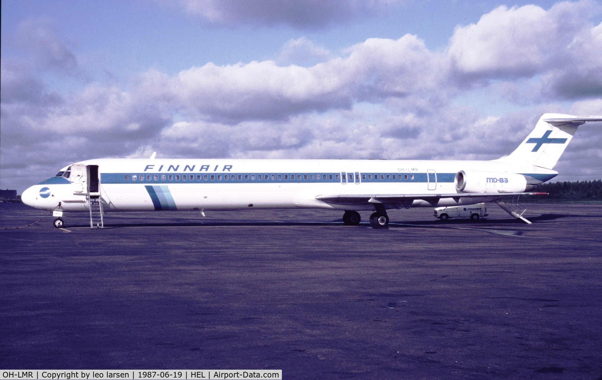OH-LMR, 1985 McDonnell Douglas MD-83 (DC-9-83) C/N 49284, Helsinki 19.6.1987