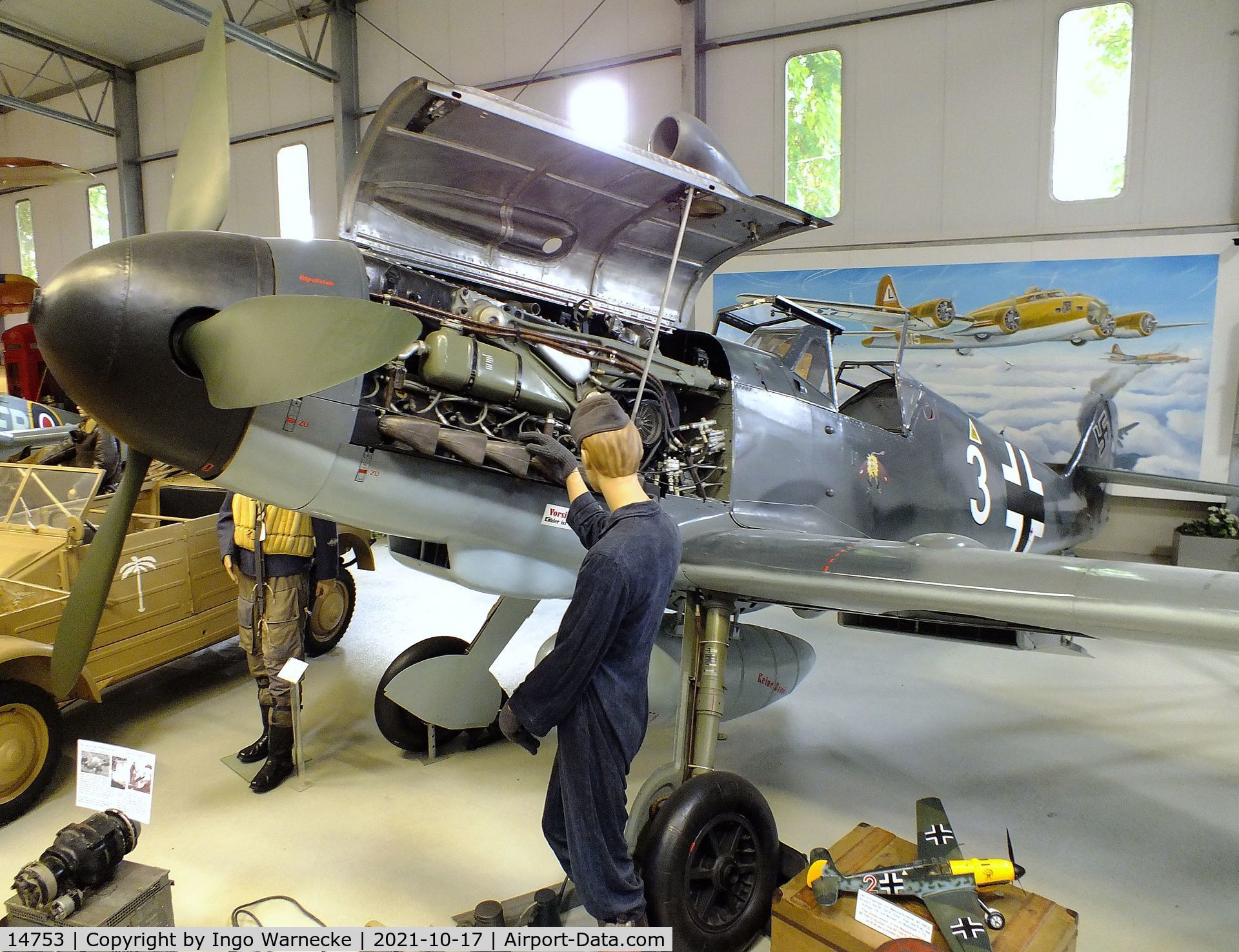 14753, Messerschmitt Bf-109G-2/Trop C/N Not found 14753, Messerschmitt Bf 109G-2 at the Luftfahrtmuseum Laatzen, Laatzen (Hannover)